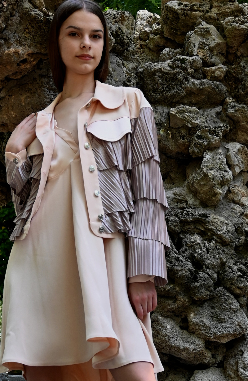 Soft Blush Statement Jacket