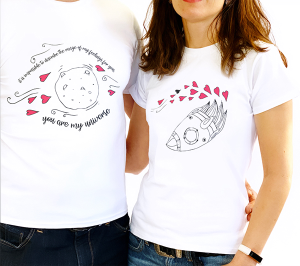 Тениска За-Двама "Космонавтика"